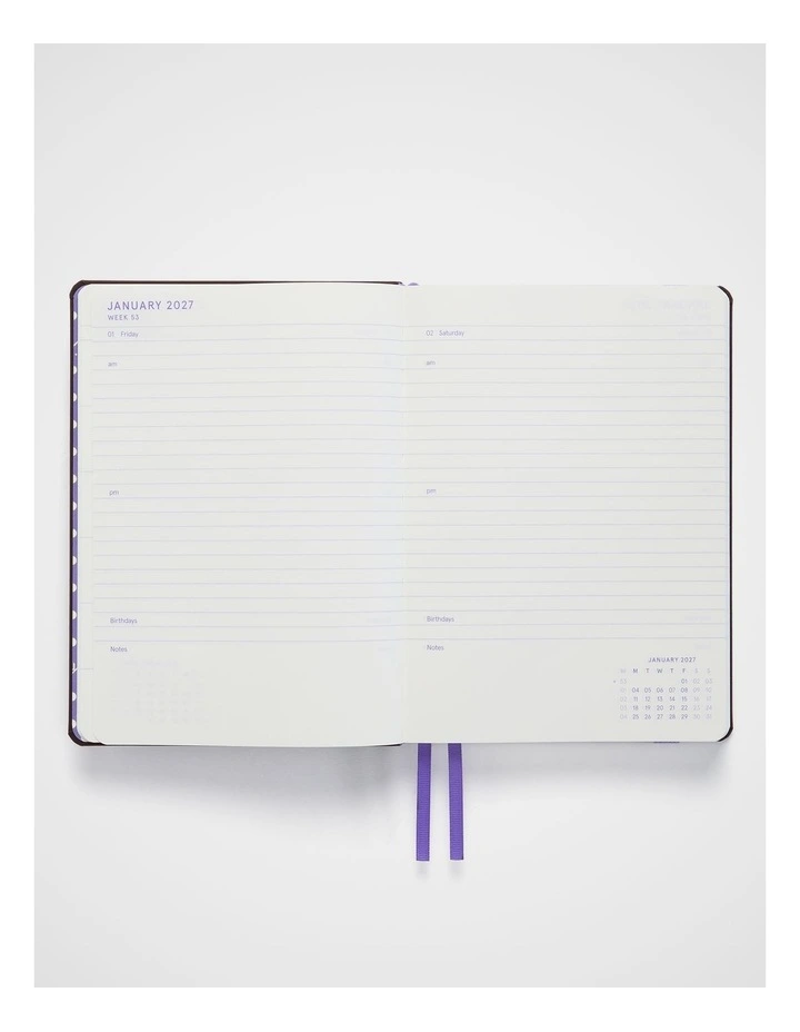 In-Scribe Daily Diary A5 2027 in Brown image 6