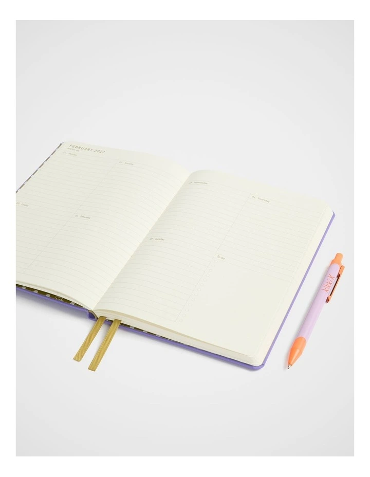 In-Scribe Weekly Diary A5 2027 in Lt Purple image 2