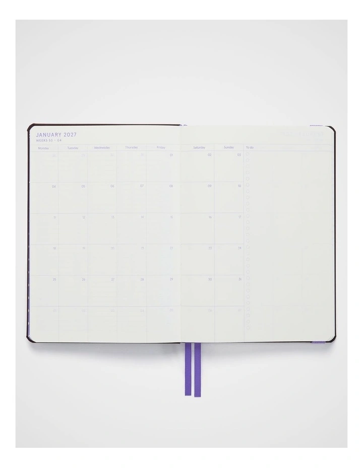 In-Scribe Weekly Diary A5 2027 in Brown image 5