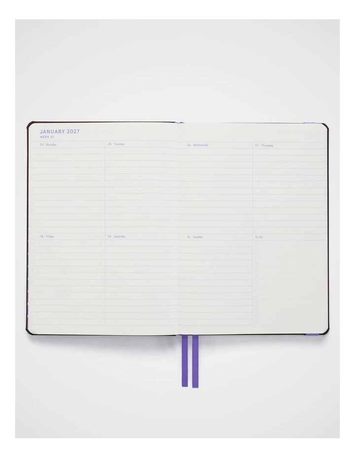 In-Scribe Weekly Diary A5 2027 in Brown image 6