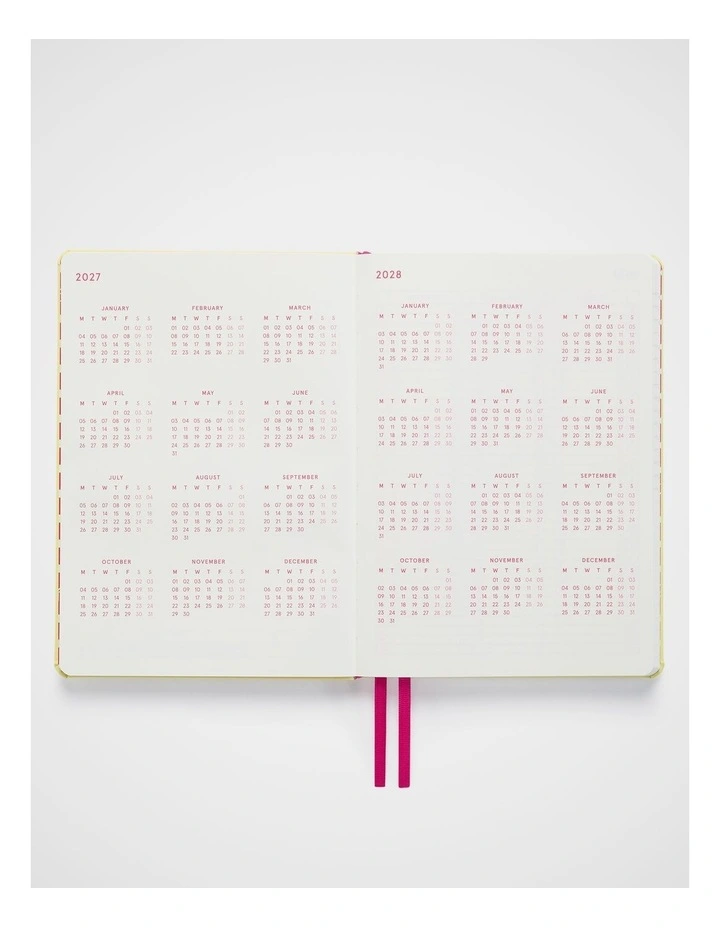 In-Scribe Weekly Diary A5 2027 in Lt Yellow image 3