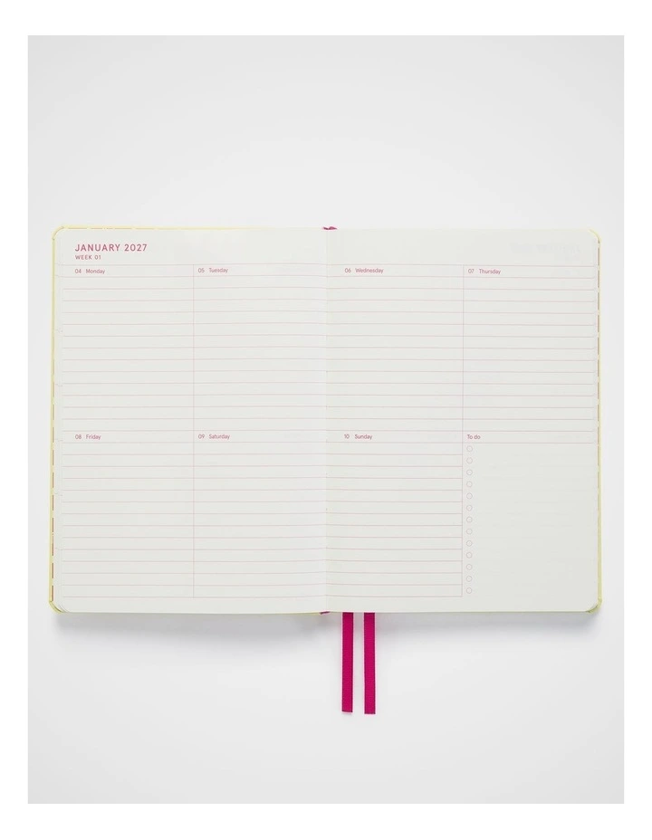 In-Scribe Weekly Diary A5 2027 in Lt Yellow image 6