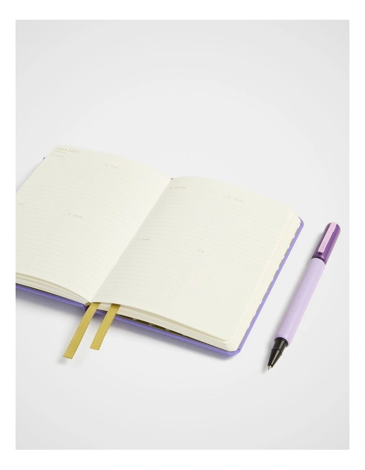 In-Scribe Weekly Diary A6 2027 in Lt Purple image 2