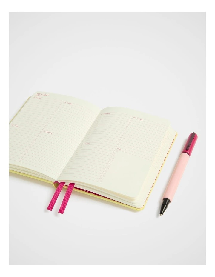 In-Scribe Weekly Diary A6 2027 in Lt Yellow image 2