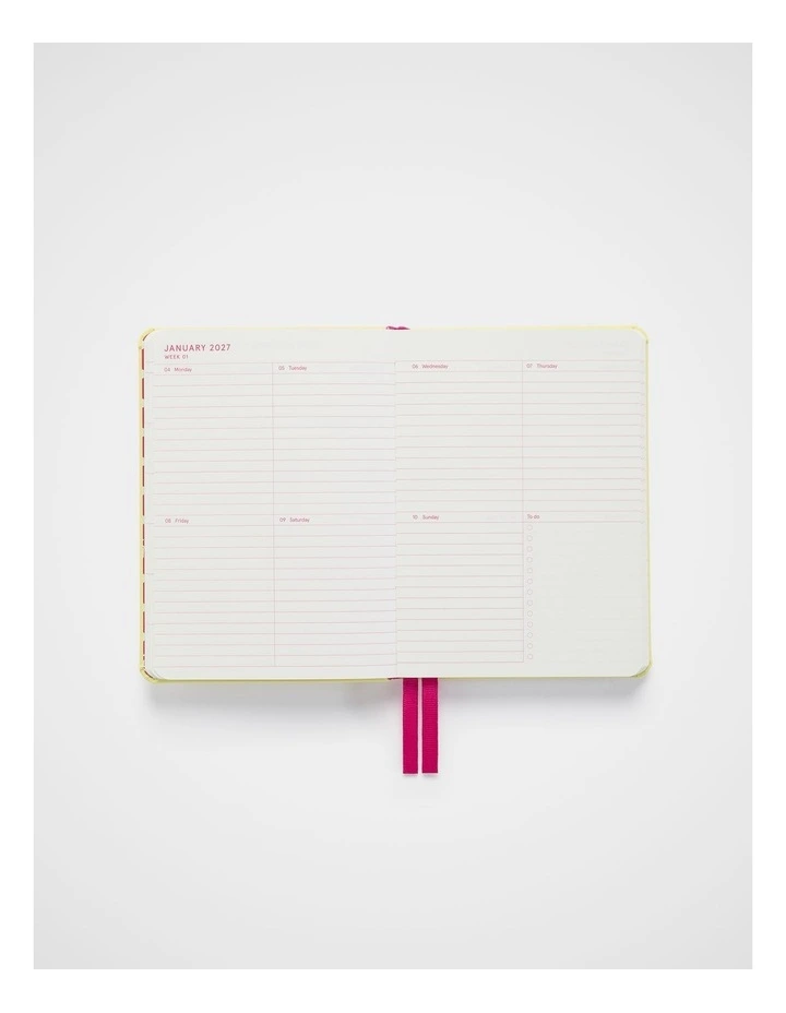 In-Scribe Weekly Diary A6 2027 in Lt Yellow image 6