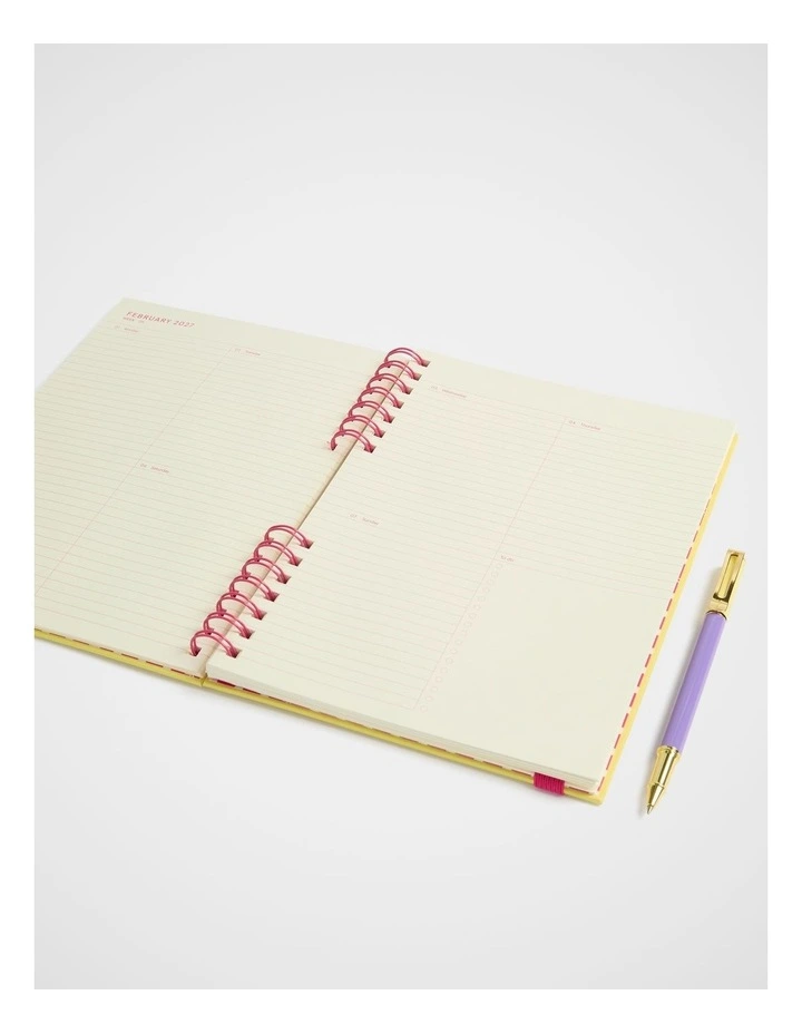 In-Spiral Weekly Diary B5 2027 in Lt Yellow image 2