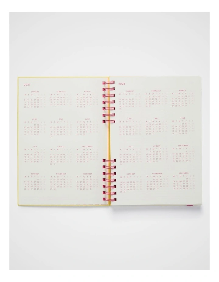 In-Spiral Weekly Diary B5 2027 in Lt Yellow image 3