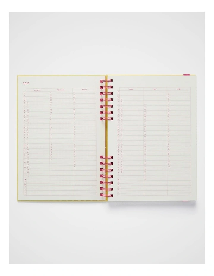 In-Spiral Weekly Diary B5 2027 in Lt Yellow image 4