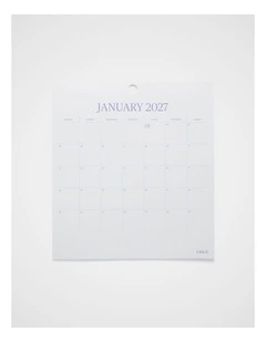 Marquee Calendar Pad 2027 in White