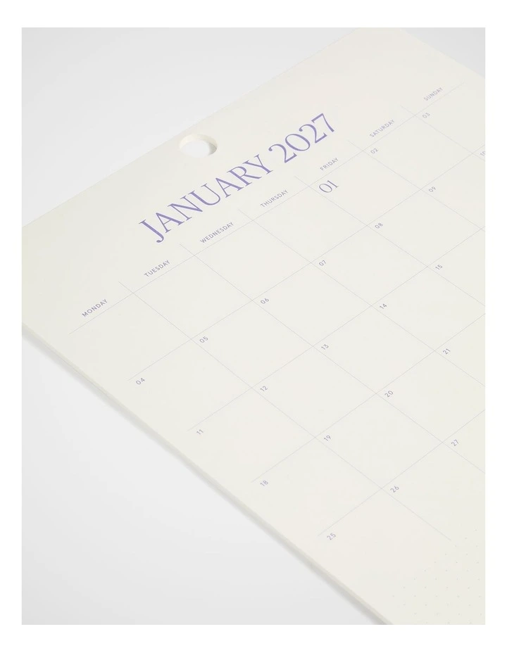 Marquee Calendar Pad 2027 in White image 3