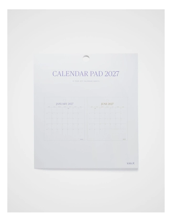 Marquee Calendar Pad 2027 in White image 5
