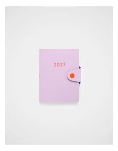 Snap Weekly Diary A6 2027 in Lt Pink
