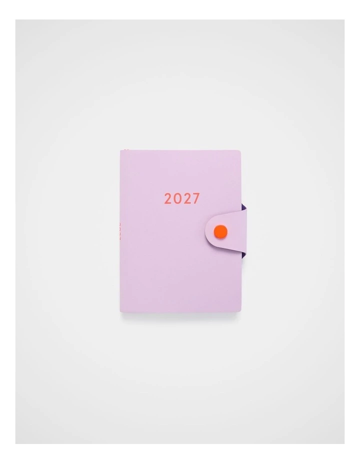 Snap Weekly Diary A6 2027 in Lt Pink image 1