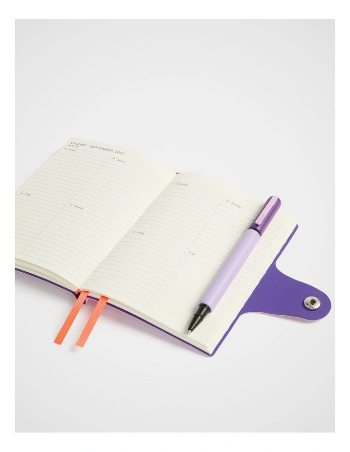 Snap Weekly Diary A6 2027 in Lt Pink image 2