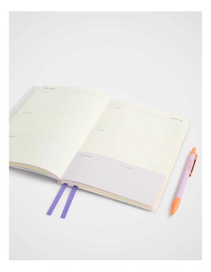 Wrap Weekly Diary A5 2027 in Purple image 2