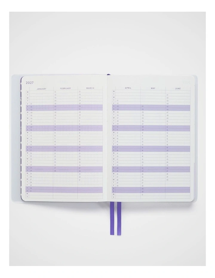 Wrap Weekly Diary A5 2027 in Purple image 4