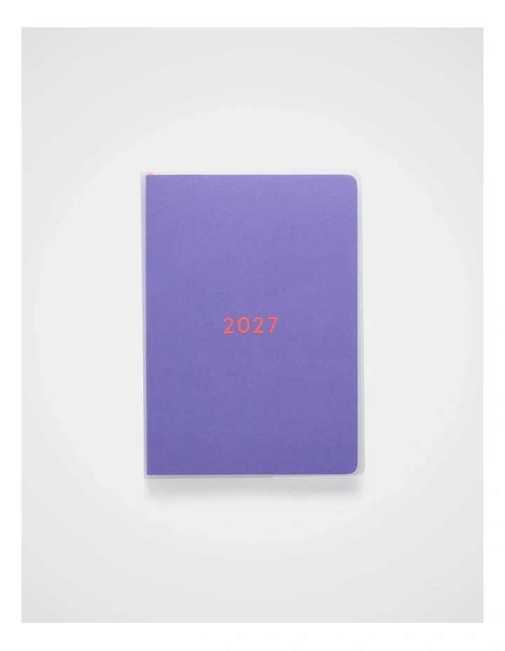 Wrap Weekly Diary A5 2027 in Lt Purple image 1