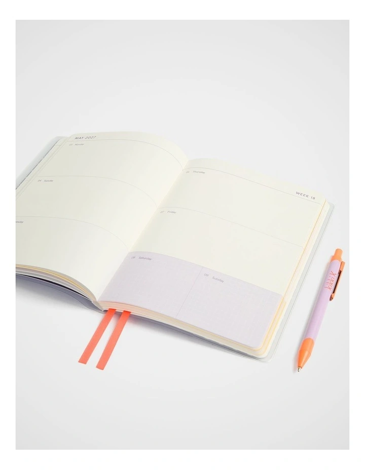 Wrap Weekly Diary A5 2027 in Lt Purple image 2