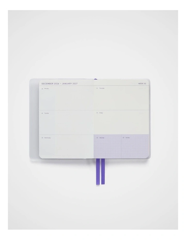 Wrap Weekly Diary A6 2027 in Purple image 7