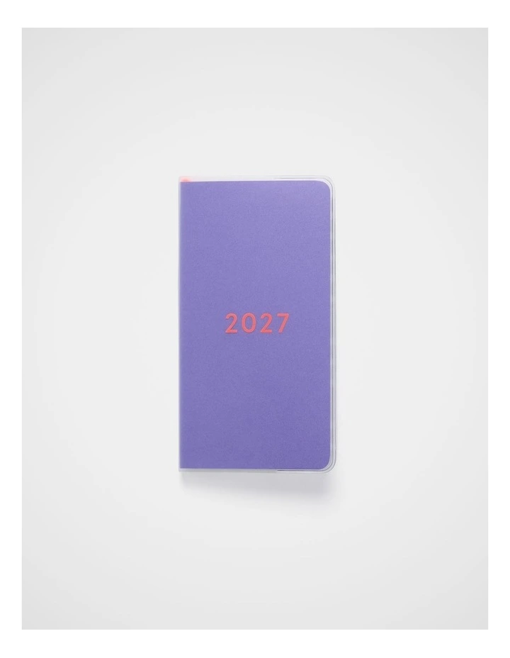 Wrap Weekly Diary Narrow 2027 in Lt Purple image 1