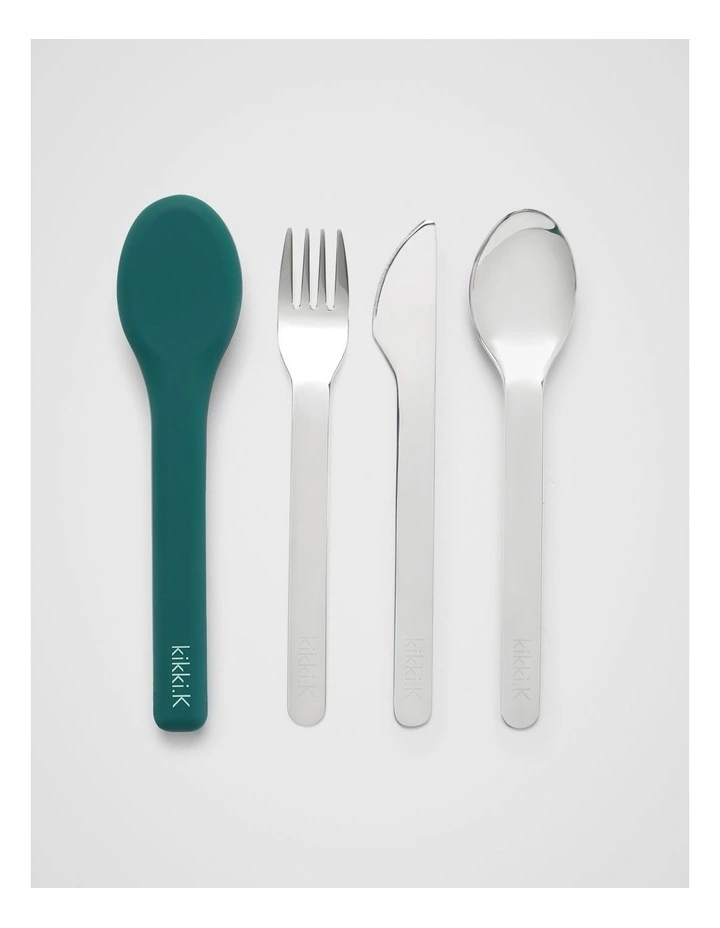 3PC Cutlery Set in Forest image 1