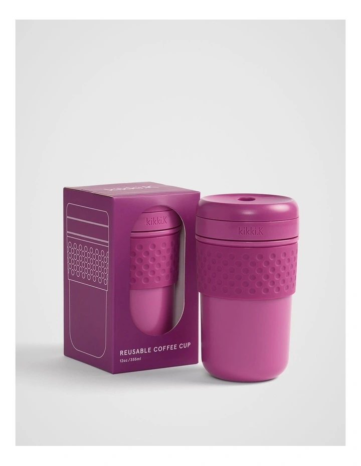 Reusable Coffee Cup 12Oz / 355ml in Plum image 2