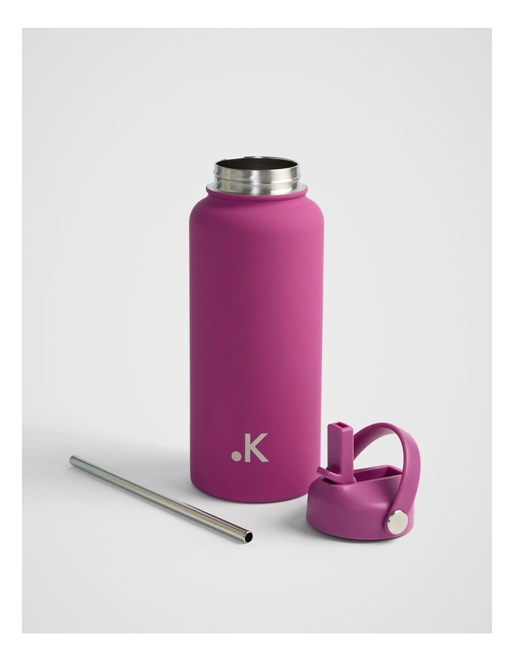 Sip Straw Flask 1L in Plum image 2