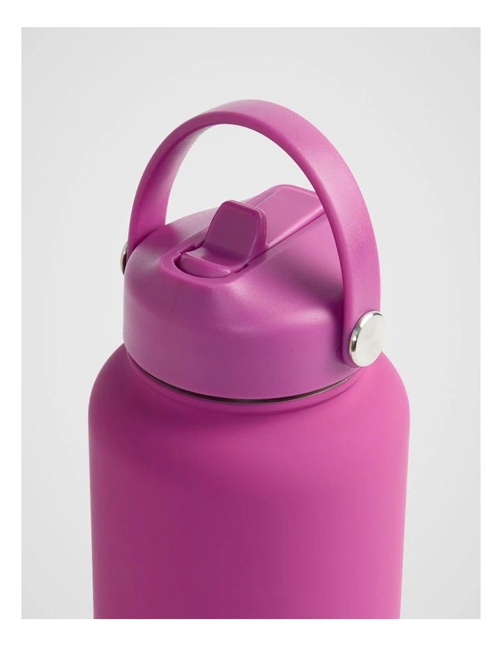 Sip Straw Flask 1L in Plum image 3
