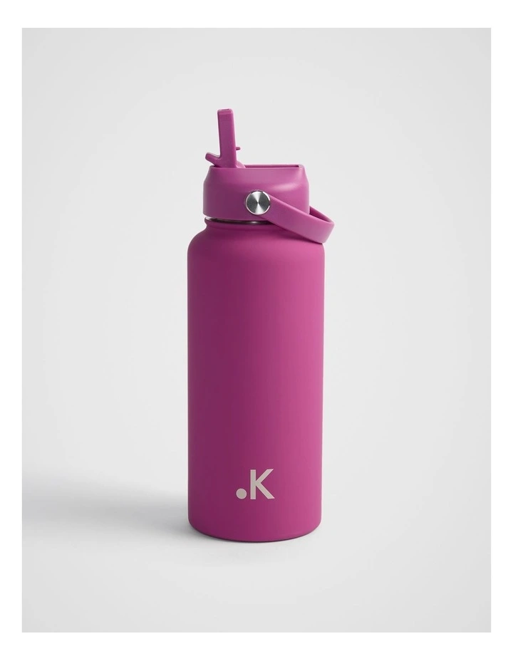 Sip Straw Flask 1L in Plum image 4