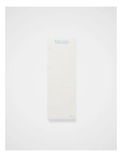 Meal Planner Notepad Narrow in Bluebell