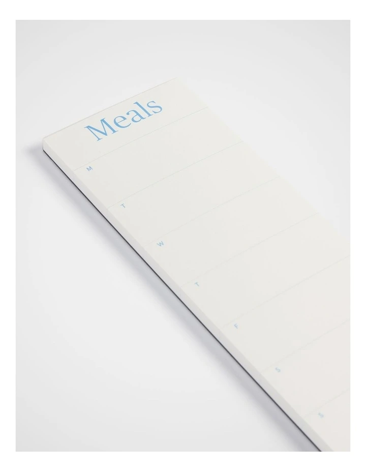 Meal Planner Notepad Narrow in Bluebell image 2