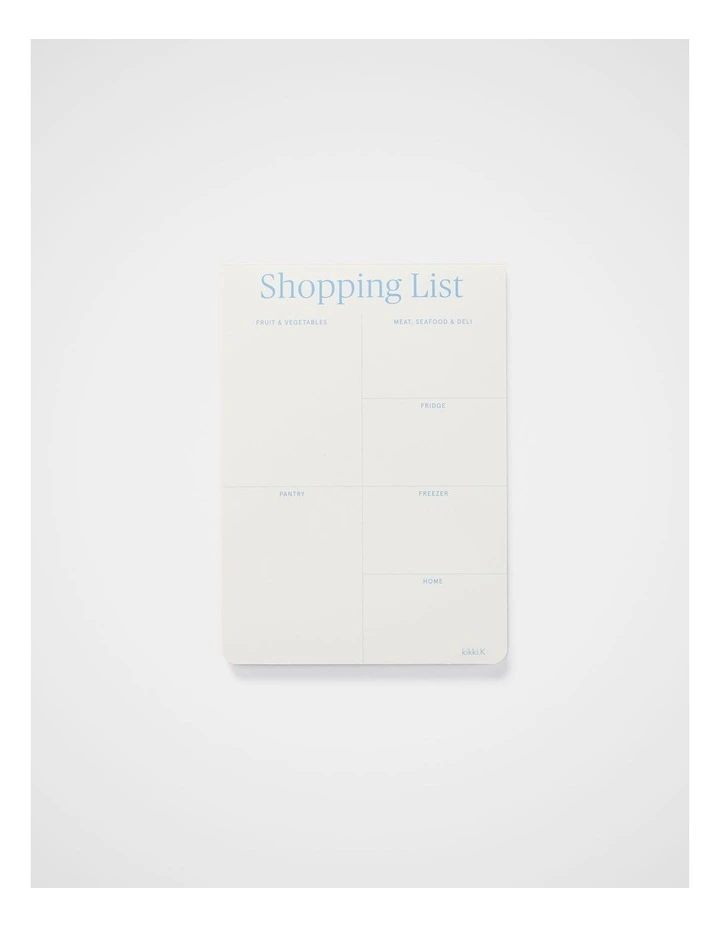 Shopping List Notepad B6 in Bluebell image 1