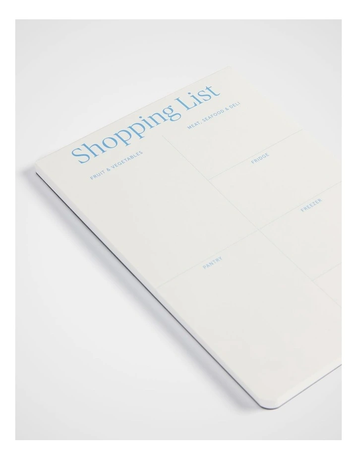 Shopping List Notepad B6 in Bluebell image 2
