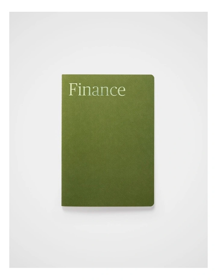 Stitch Finance Planner A5 in Moss image 1