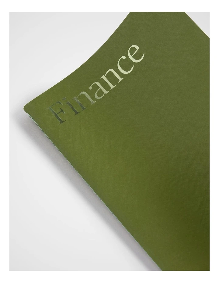 Stitch Finance Planner A5 in Moss image 3