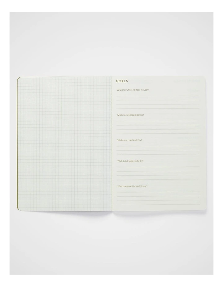Stitch Finance Planner A5 in Moss image 4