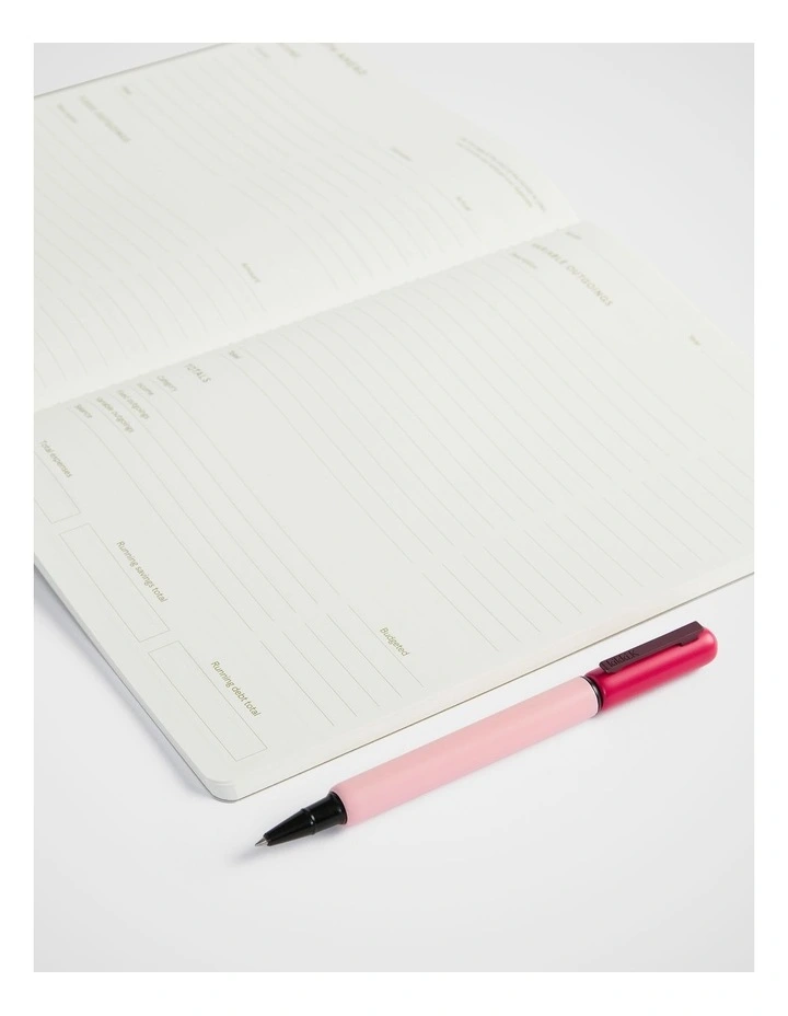 Stitch Finance Planner B5 in Moss image 2