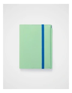 Stitch Notebook Holder A5 in Matcha Green