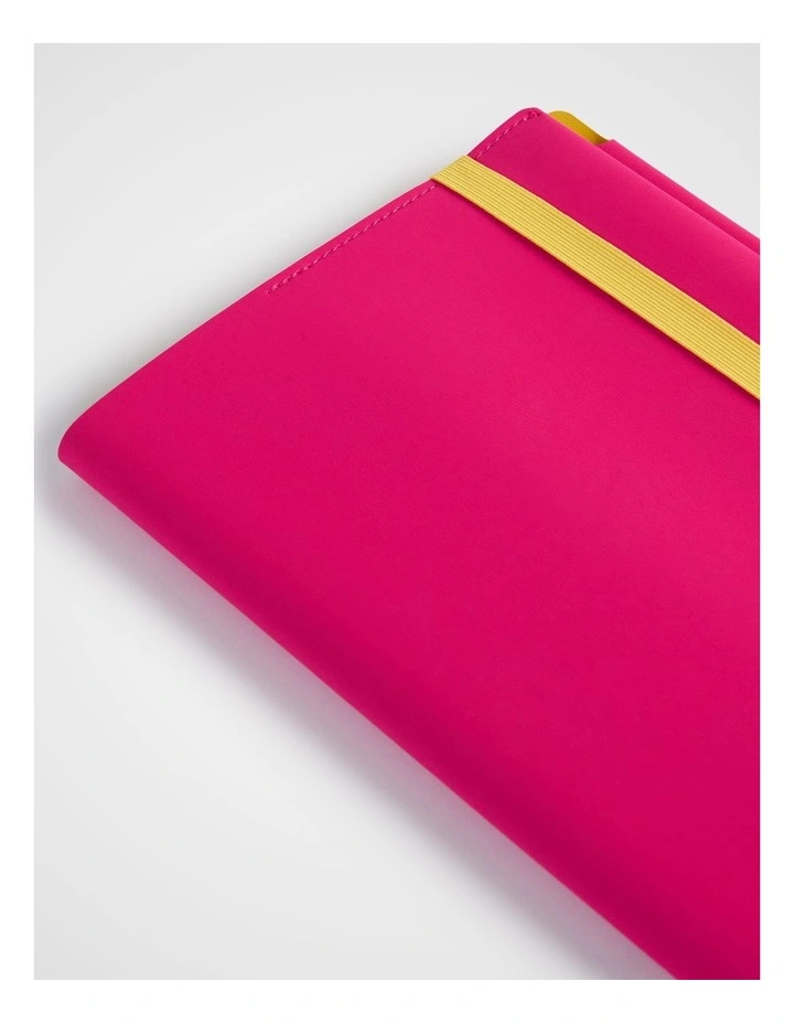 Stitch Notebook Holder A5 in Raspberry image 3