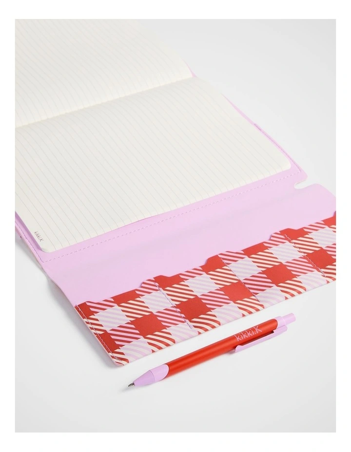 Stitch Notebook Holder B5 in Gingham image 2