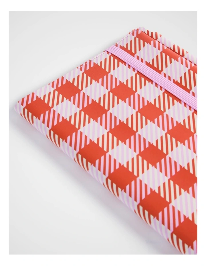 Stitch Notebook Holder B5 in Gingham image 3