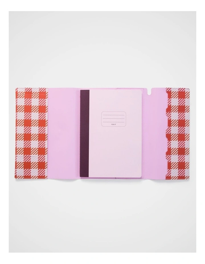 Stitch Notebook Holder B5 in Gingham image 4