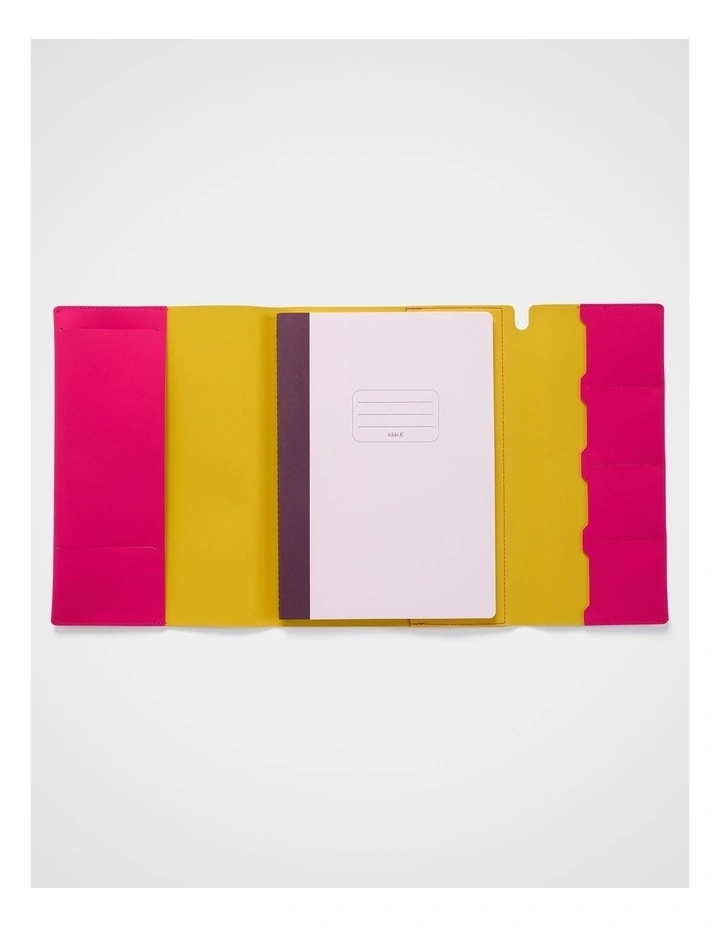 Stitch Notebook Holder B5 in Raspberry image 3