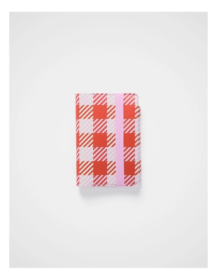 Stitch Notebook Holder B7 in Gingham image 1