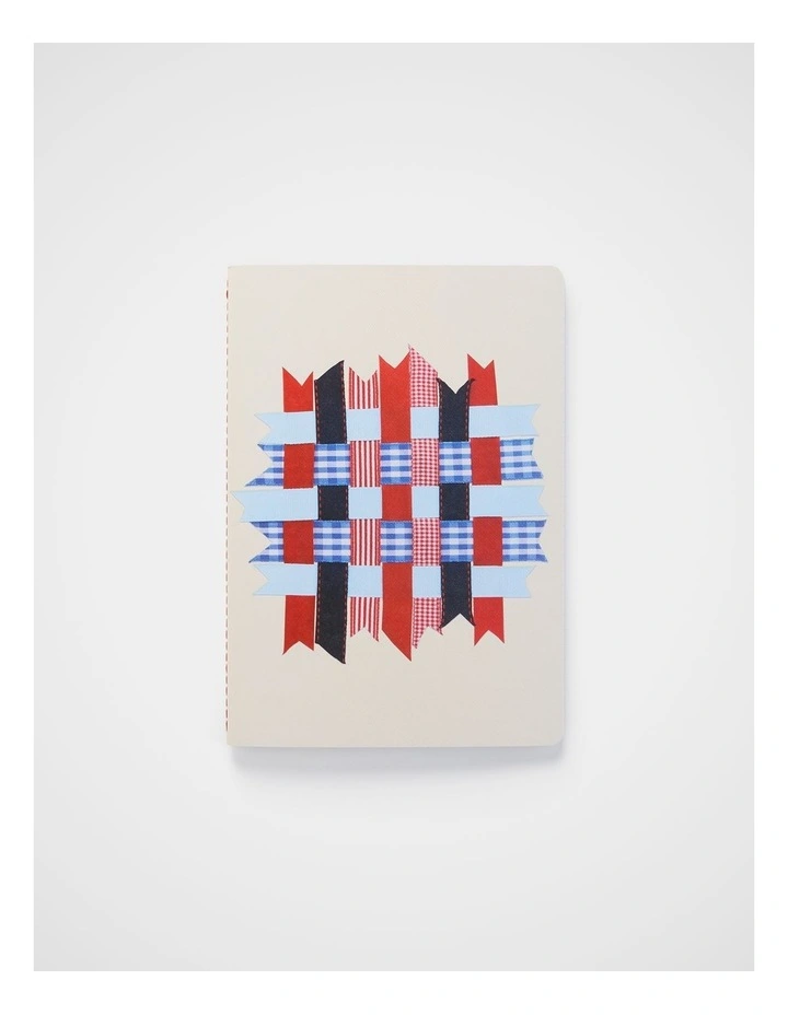 Stitch Notebook Lined A5 in Gingham Ribbons image 1