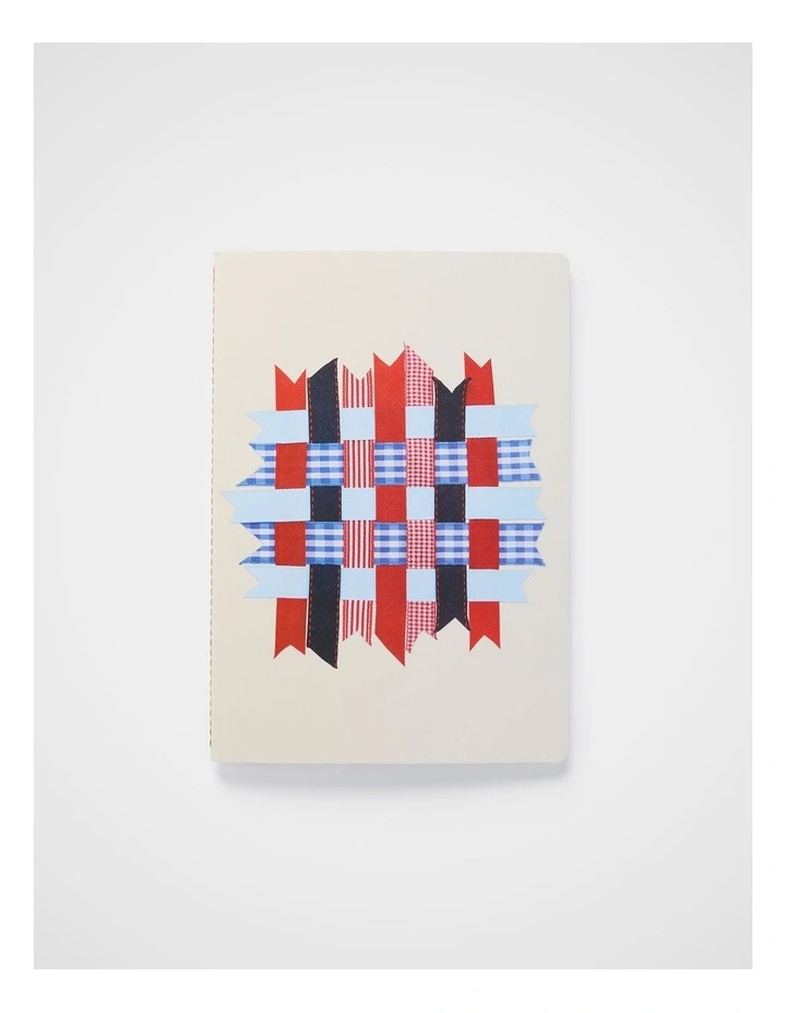 Stitch Notebook Lined B5 in Gingham Ribbons image 1
