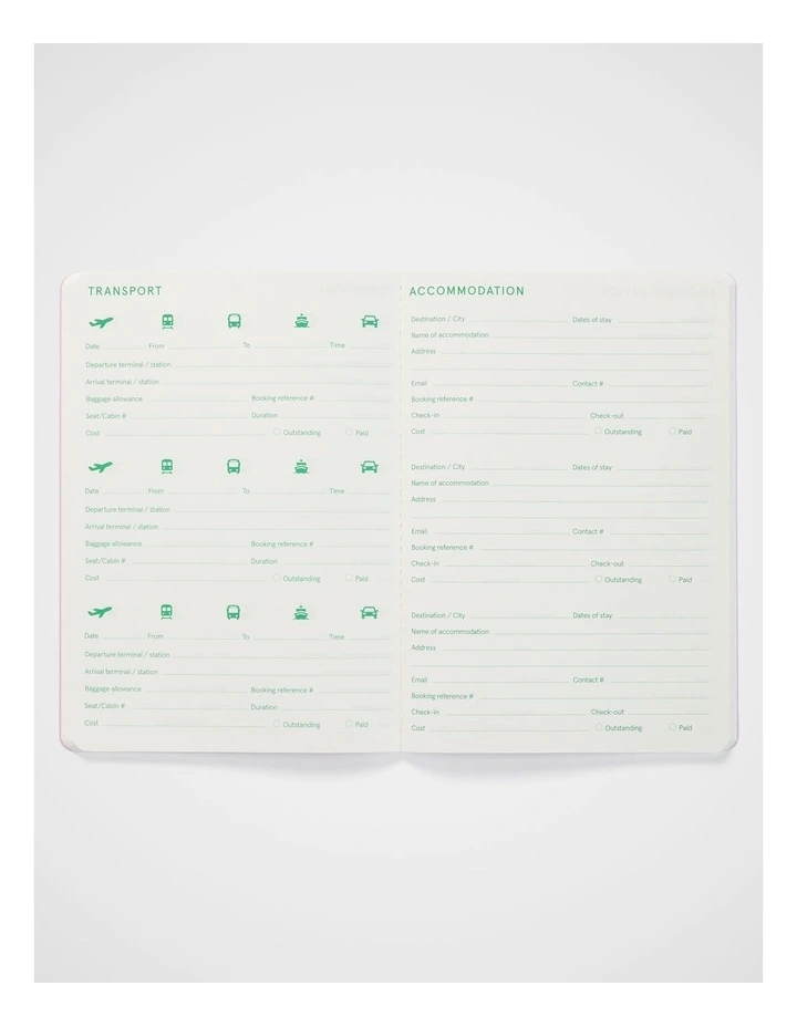 Stitch Travel Planner A5 in Sugar image 6