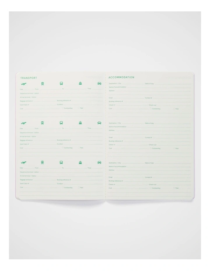 Stitch Travel Planner B5 in Sugar image 6