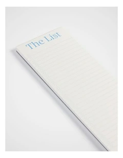 The List Notepad Narrow in Bluebell