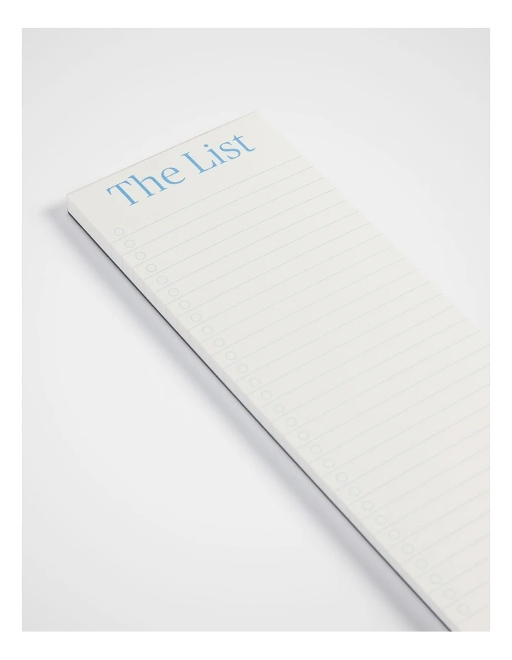 The List Notepad Narrow in Bluebell image 1